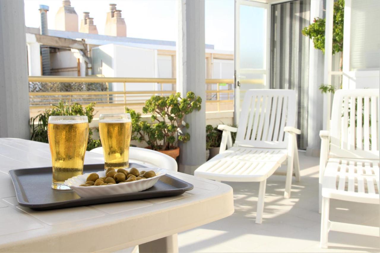 La Perla Apartment, Paradis Park, La Pineda - Atico 1ª Linea - Solarium - Wifi - Piscina Kültér fotó